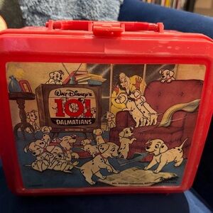 Disney 101 Dalmatians Red Plastic Lunchbox with Classic Art